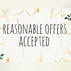 Reasonable offers accepted